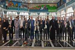 گرامیداشت هفته پدافند غیرعامل در گلزار شهدای رشت